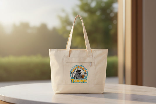 Tote Bag - 'Glass Bottom Tavern' Seal Beach Beachy Canvas Tote