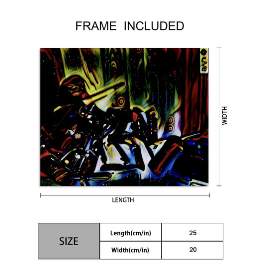 “Over the Rack”Frame Canvas Print’10x8 inch