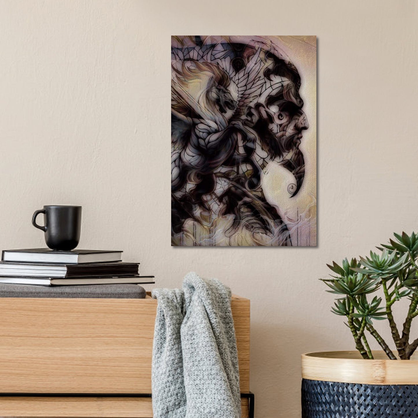Ethereal Shadows 11"x14" Canvas Print – HighDezign Exclusive