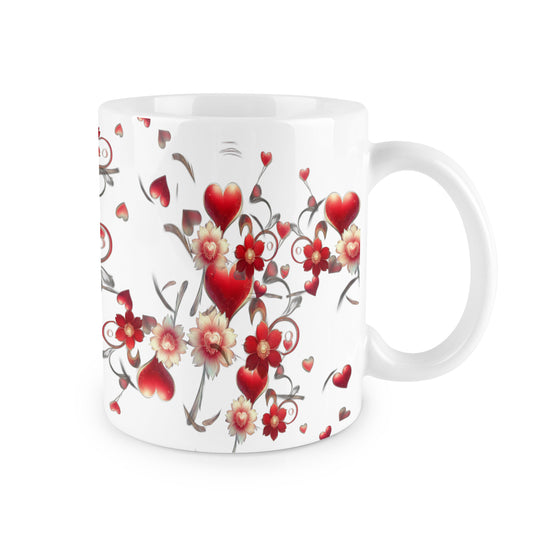 Heart & Floral Charm Mug
(11 OZ)