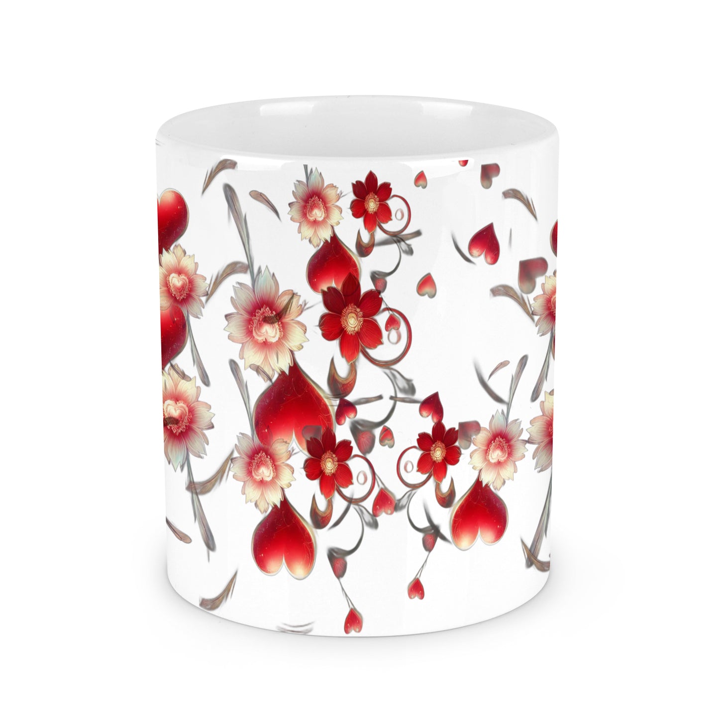 Heart & Floral Charm Mug
(11 OZ)