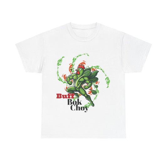 Buff Bok Choy T-Shirt – Funny Unisex Gym Tee | 100% Cotton, S–5XL