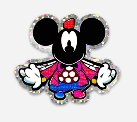 E-Muuu Retro Cartoon Holographic Sticker