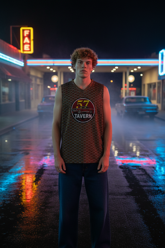 Retro 57 Tavern Mesh Basketball Jersey | Unisex Streetwear – HighDezign