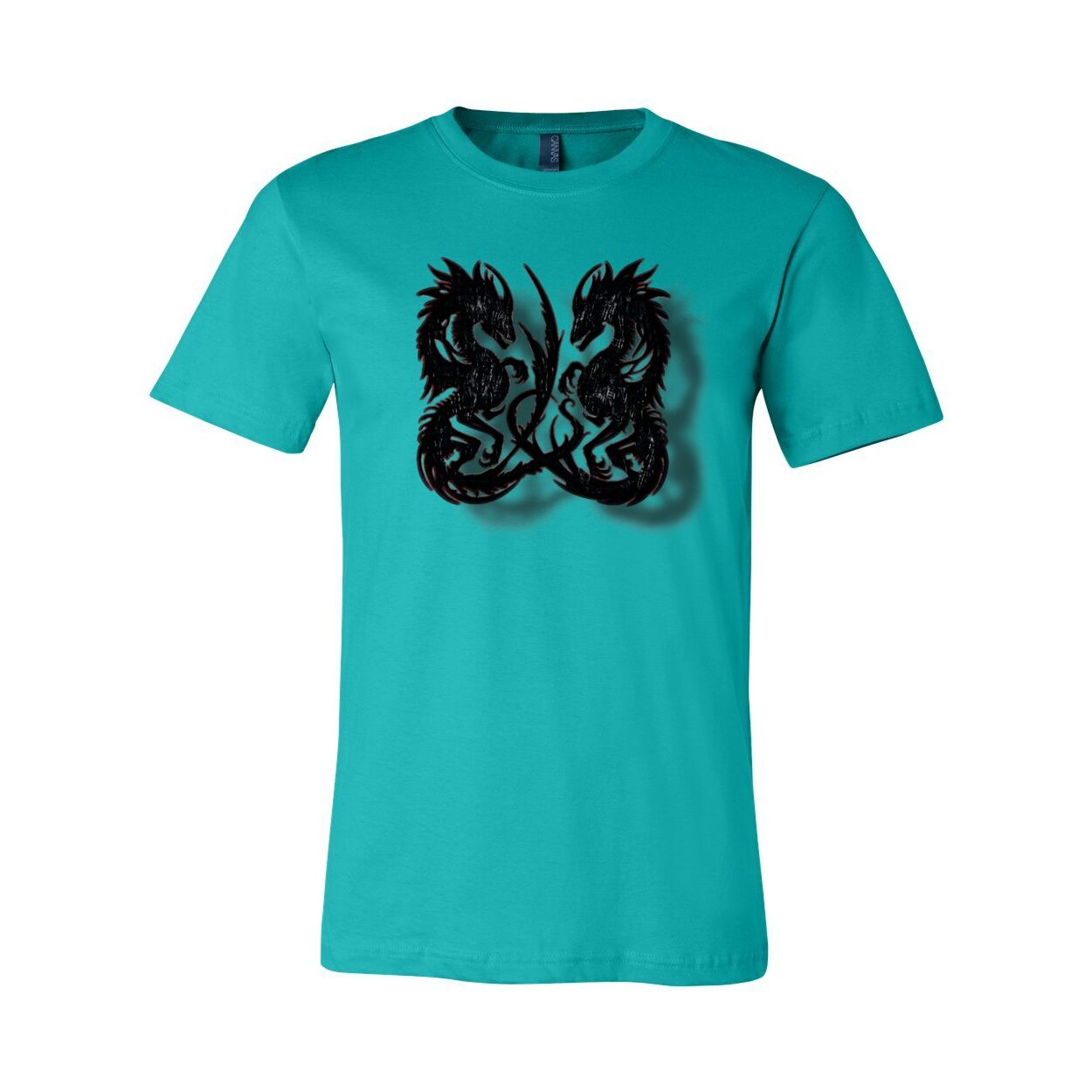 Twin Dragon Unisex Tee – Bold Graphic Short Sleeve Shirt