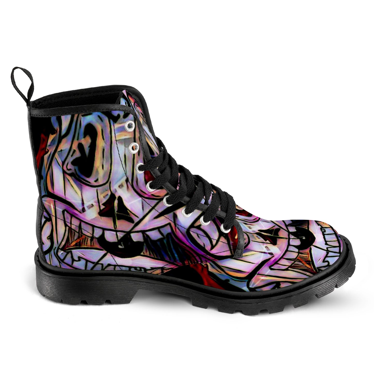 Men's Lace Up Canvas (Model1203H)(Black)