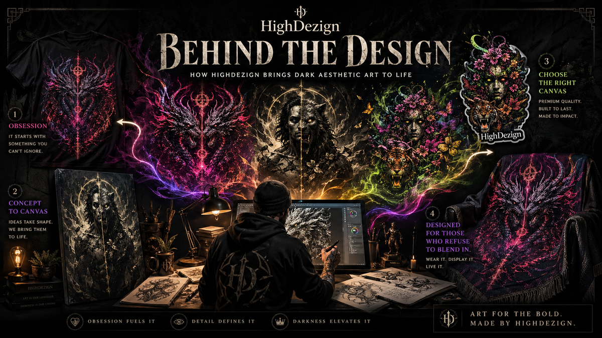 Behind the Design: How HighDezign Brings Dark Aesthetic Art to Life