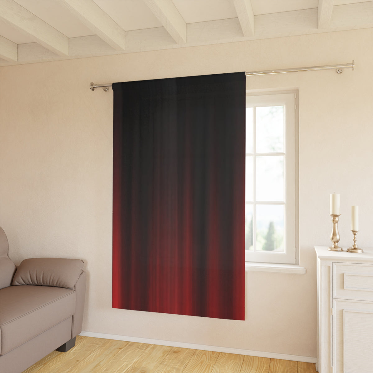 Red Dawn Blackout Curtain – 1 Panel, 50″ × 84″