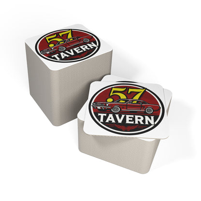 57 Tavern Coaster Set – Bold Vintage Muscle Car Design
