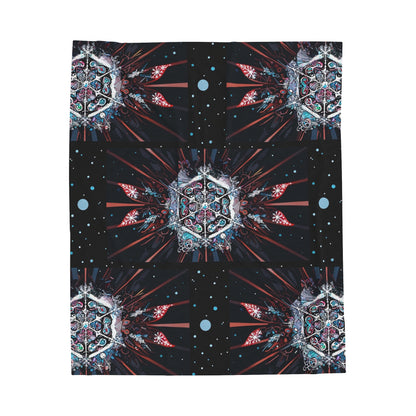 “Cosmic Kaleidoscope Dreamscape Blanket –