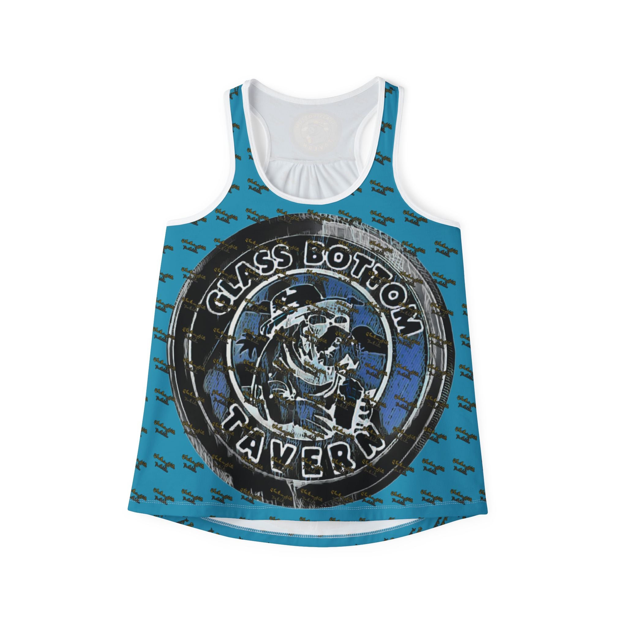 Glass Bottom Tavern Skull Racerback Tank - Women's All-Over Print Beach & Bar Top