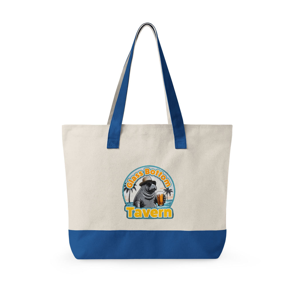 Tote Bag - 'Glass Bottom Tavern' Seal Beach Beachy Canvas Tote