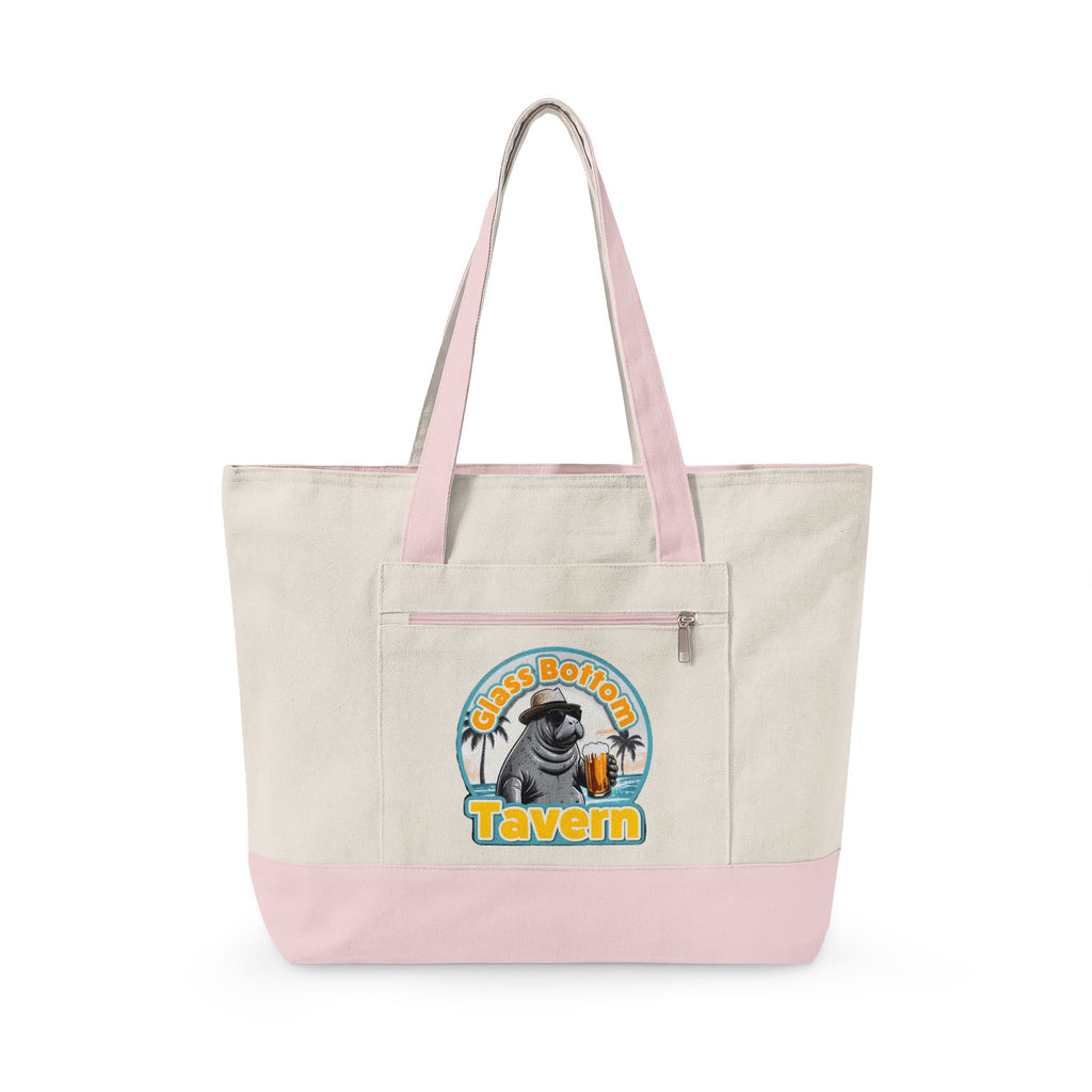Tote Bag - 'Glass Bottom Tavern' Seal Beach Beachy Canvas Tote