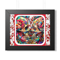 Framed Poster — Colorful Day of the Dead Sugar Skull Art Print