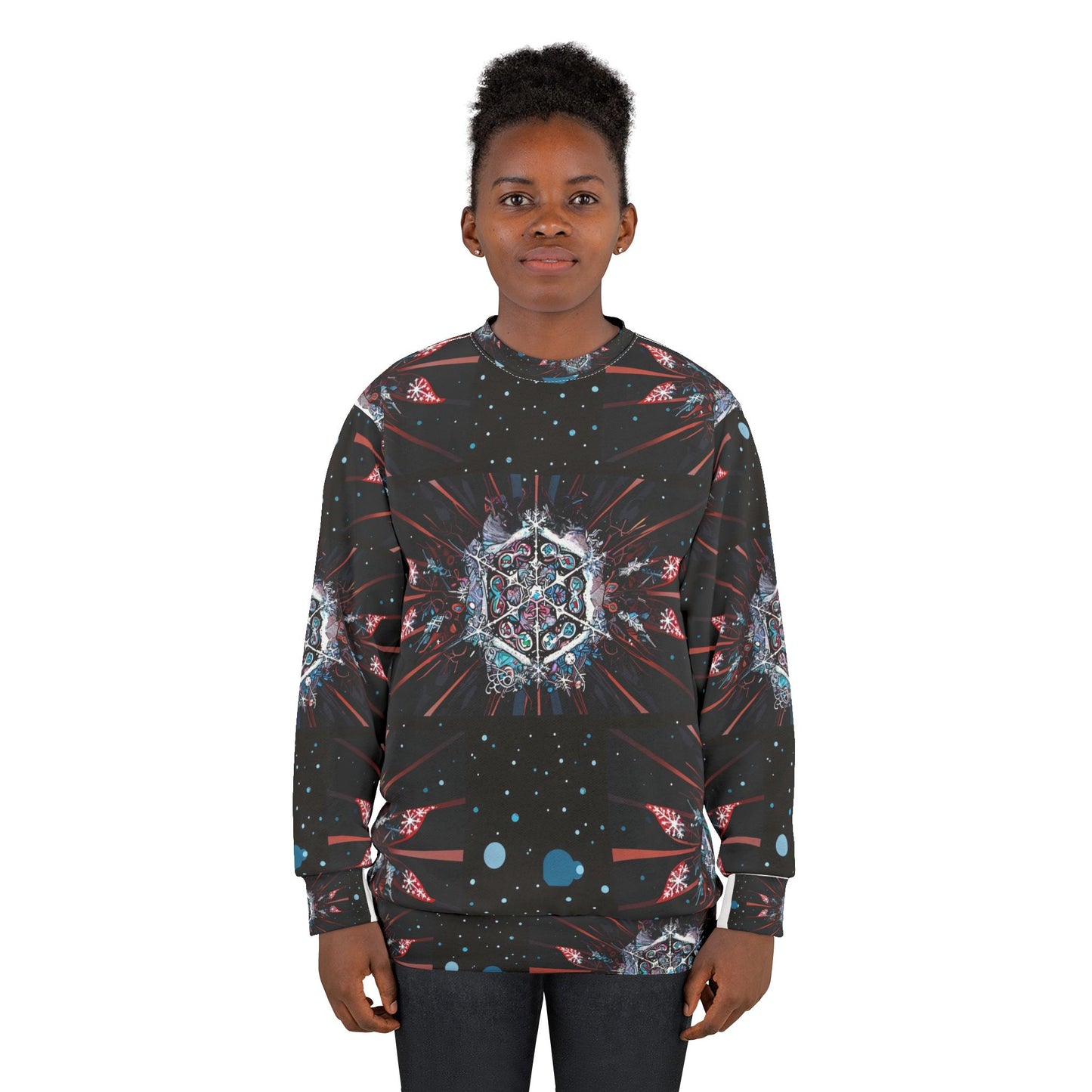 Galactic Holiday Joy Unisex Crewneck Sweatshirt