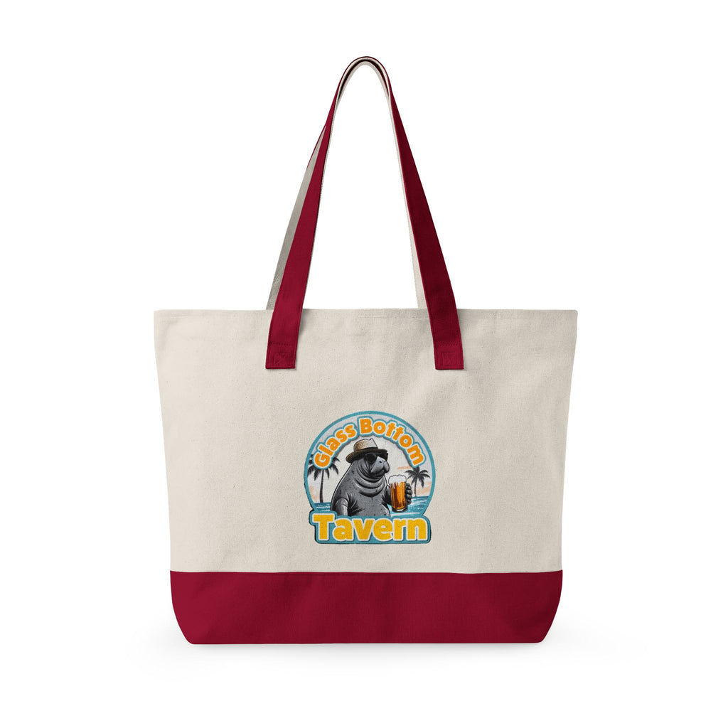 Tote Bag - 'Glass Bottom Tavern' Seal Beach Beachy Canvas Tote