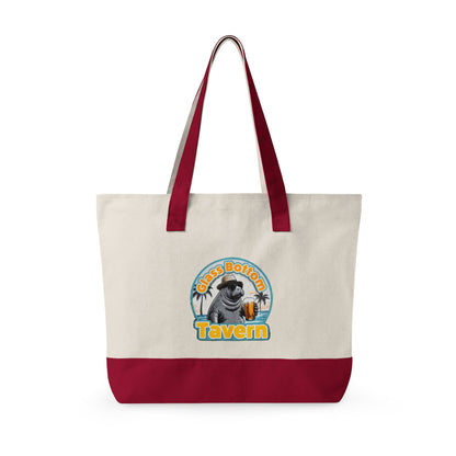 Tote Bag - 'Glass Bottom Tavern' Seal Beach Beachy Canvas Tote