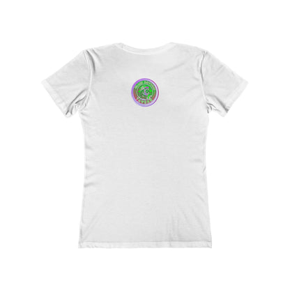 Boyfriend Tee — Vintage Glass Bottom Tavern Bar Logo T‑Shirt for Women