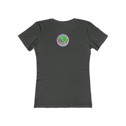 Boyfriend Tee — Vintage Glass Bottom Tavern Bar Logo T‑Shirt for Women