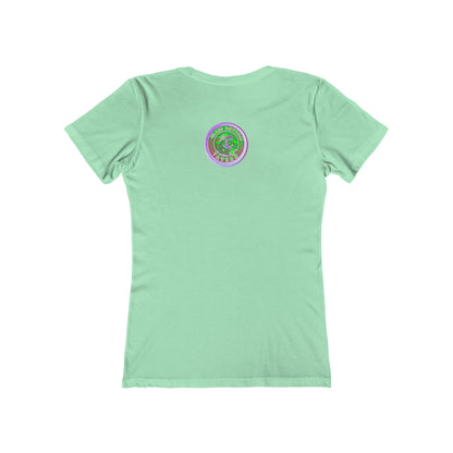 Boyfriend Tee — Vintage Glass Bottom Tavern Bar Logo T‑Shirt for Women