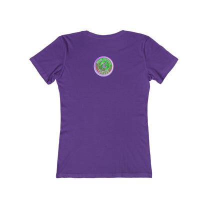 Boyfriend Tee — Vintage Glass Bottom Tavern Bar Logo T‑Shirt for Women