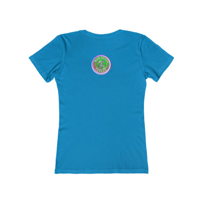 Boyfriend Tee — Vintage Glass Bottom Tavern Bar Logo T‑Shirt for Women