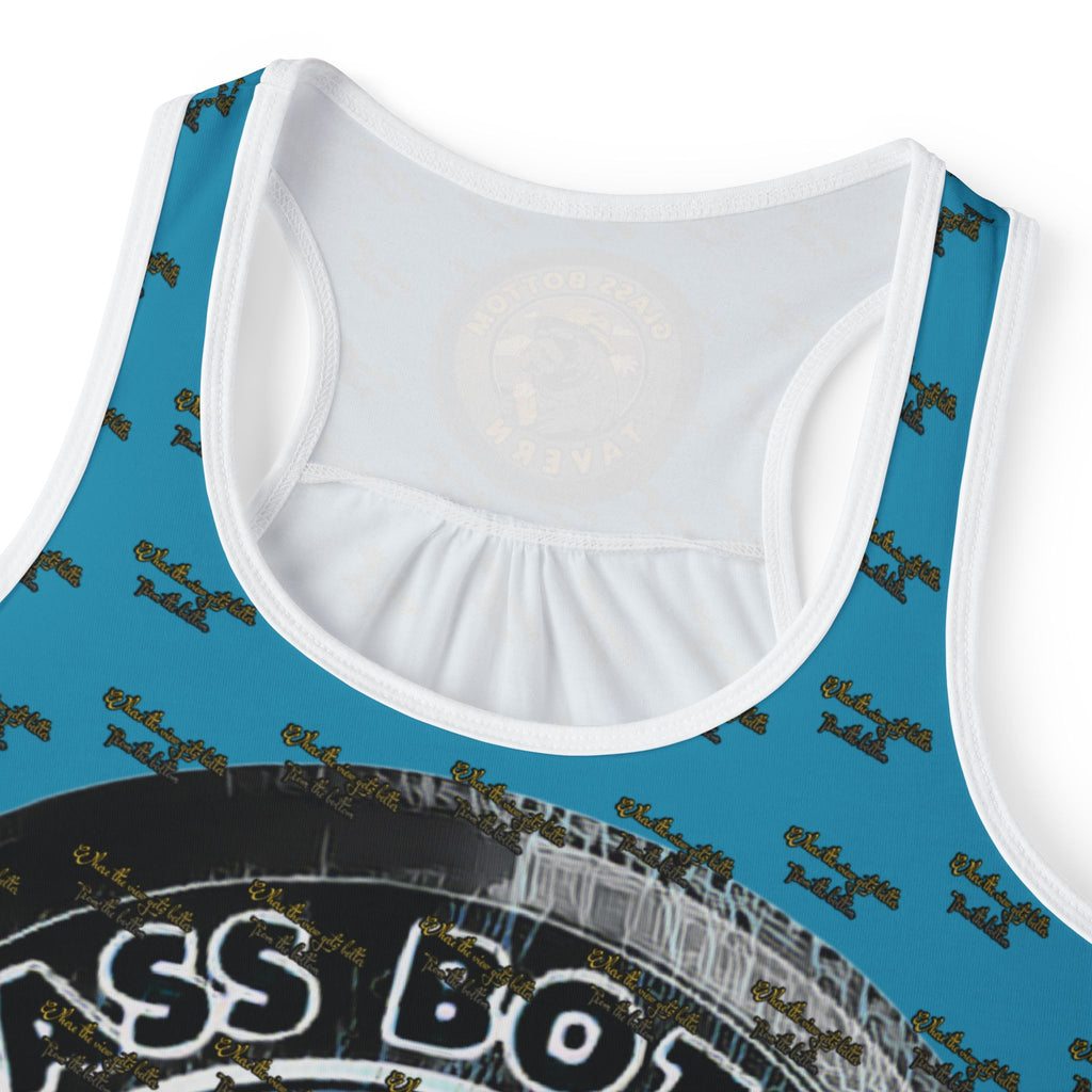 Glass Bottom Tavern Nautical Skull Racerback Tank – Vintage Pirate Tavern Graphic Tank Top
