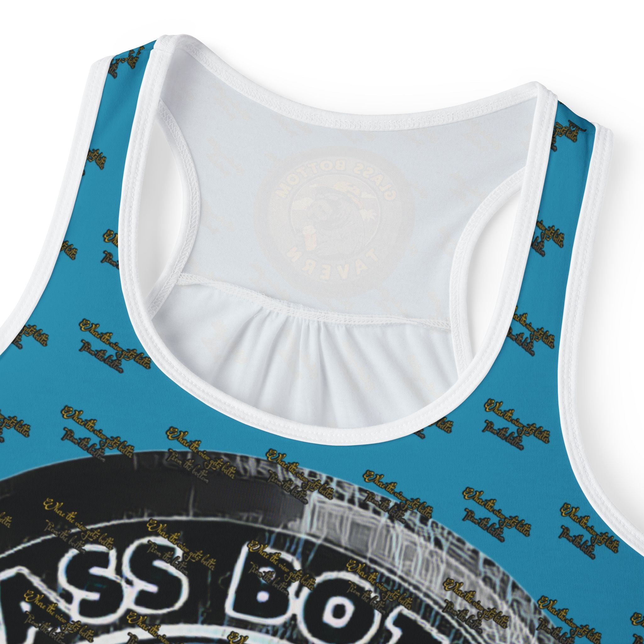 Glass Bottom Tavern Skull Racerback Tank - Women's All-Over Print Beach & Bar Top