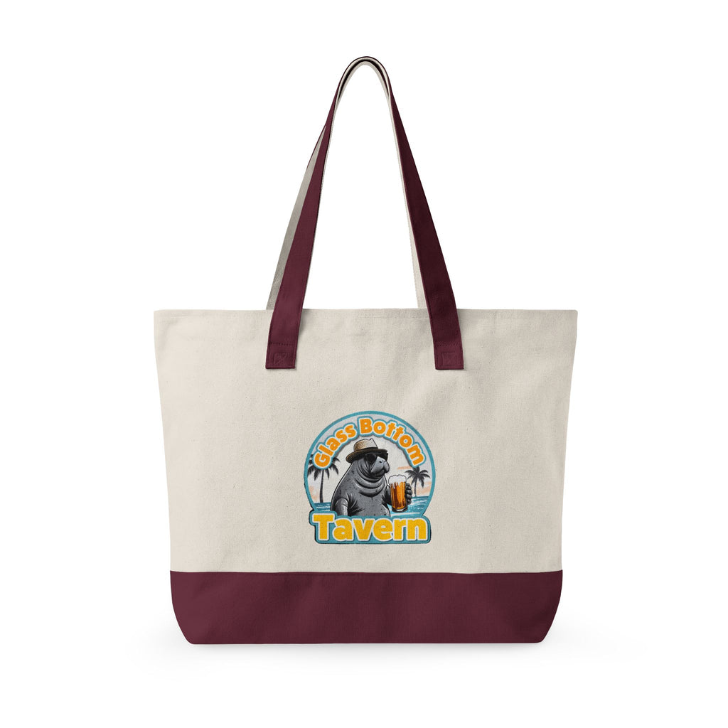 Tote Bag - 'Glass Bottom Tavern' Seal Beach Beachy Canvas Tote