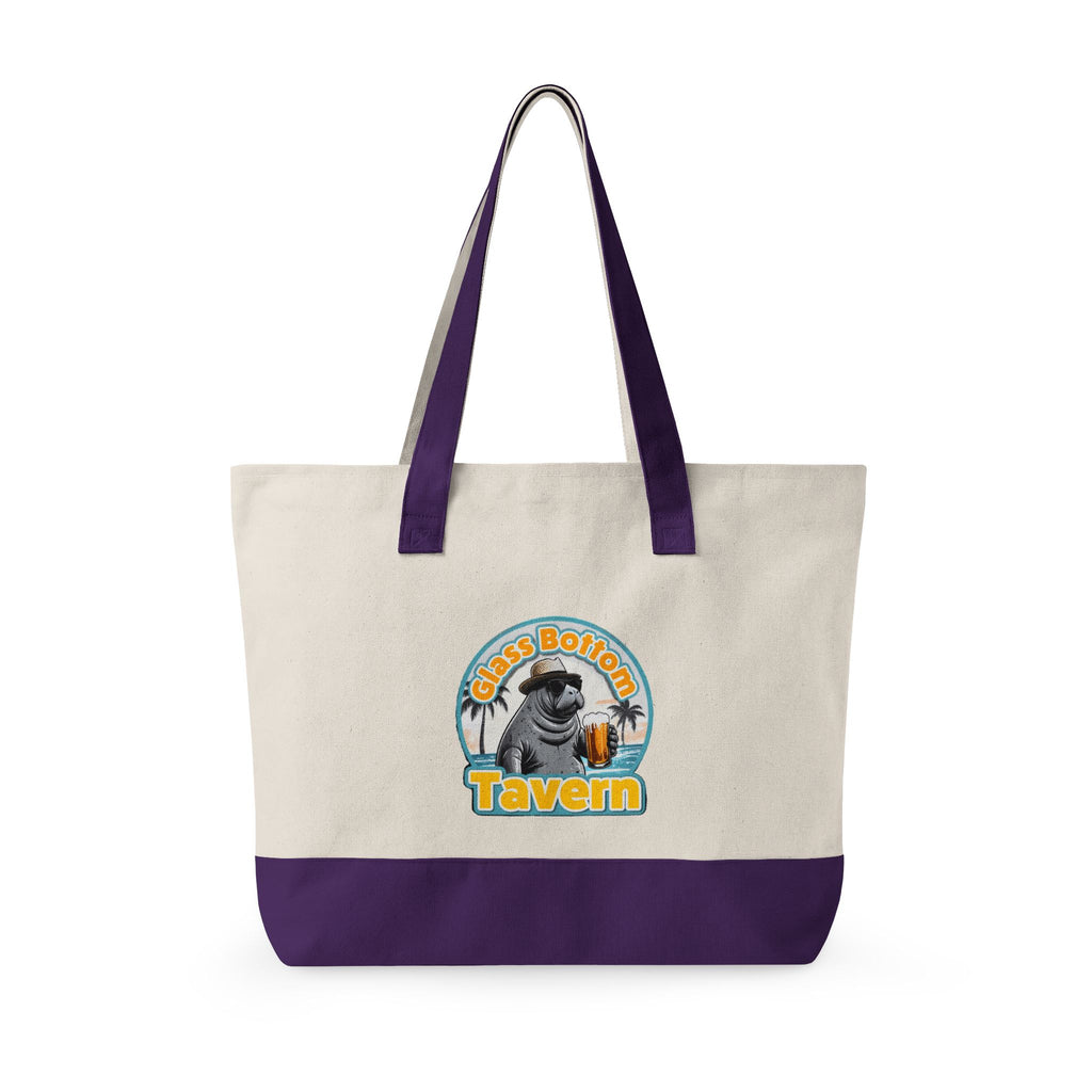Tote Bag - 'Glass Bottom Tavern' Seal Beach Beachy Canvas Tote