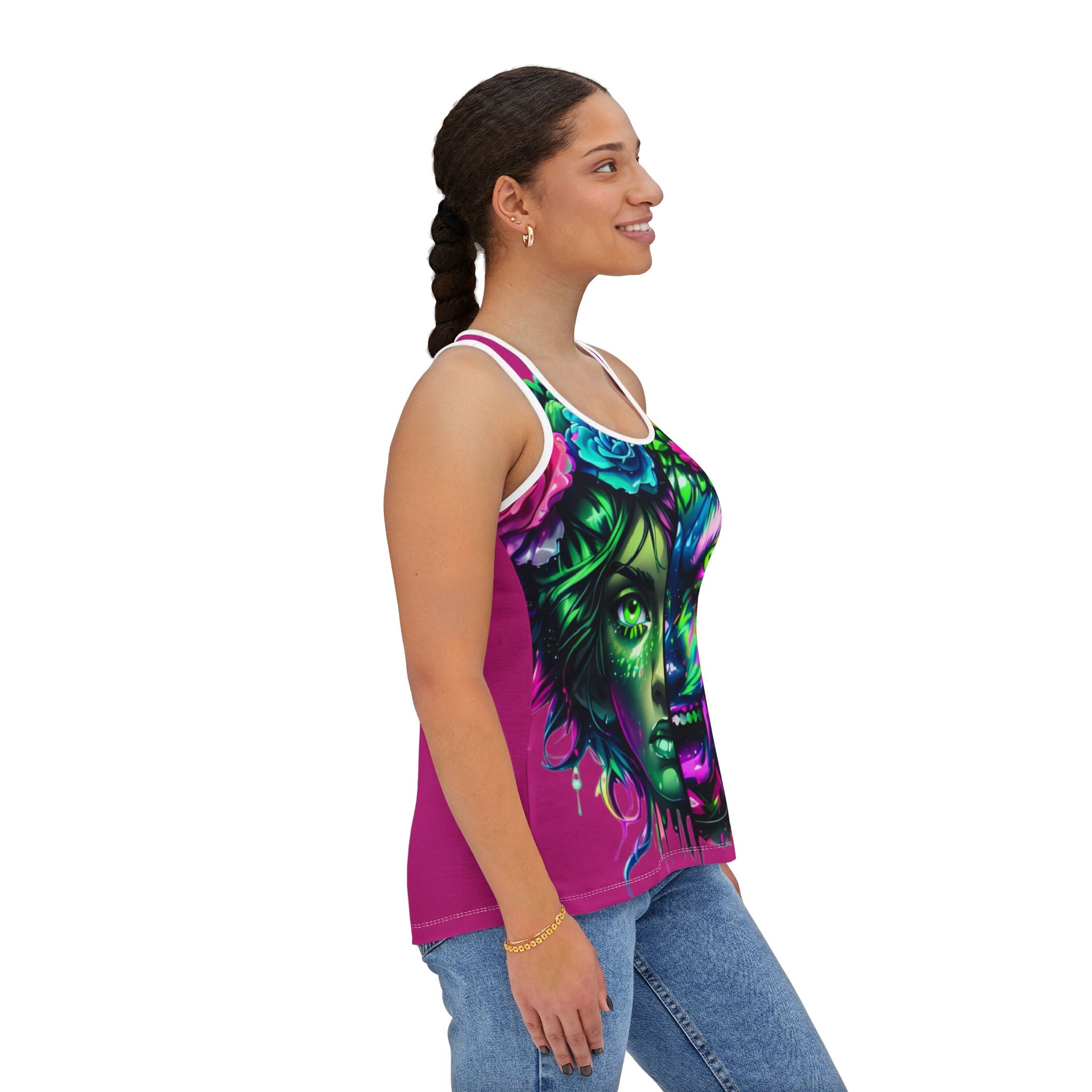 Inner Wild Mother Nature : Women's Racerback Tank Top (AOP)