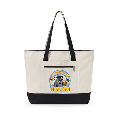 Tote Bag - 'Glass Bottom Tavern' Seal Beach Beachy Canvas Tote