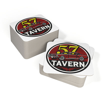 57 Tavern Coaster Set – Bold Vintage Muscle Car Design