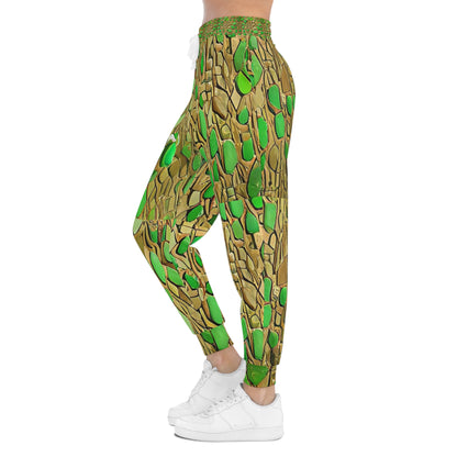 **"Green Mosaic Unisex Joggers"**