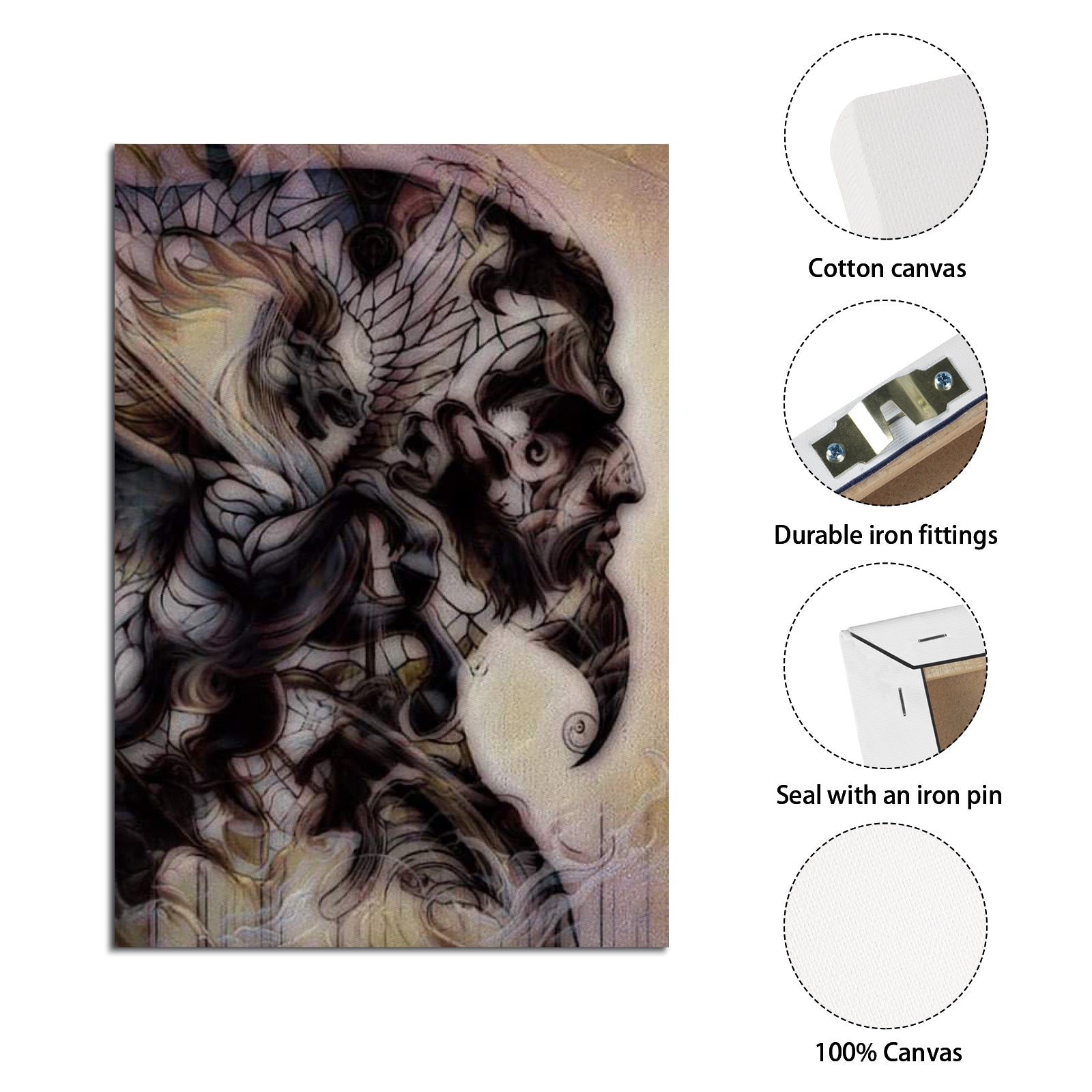 Ethereal Shadows 11"x14" Canvas Print – HighDezign Exclusive