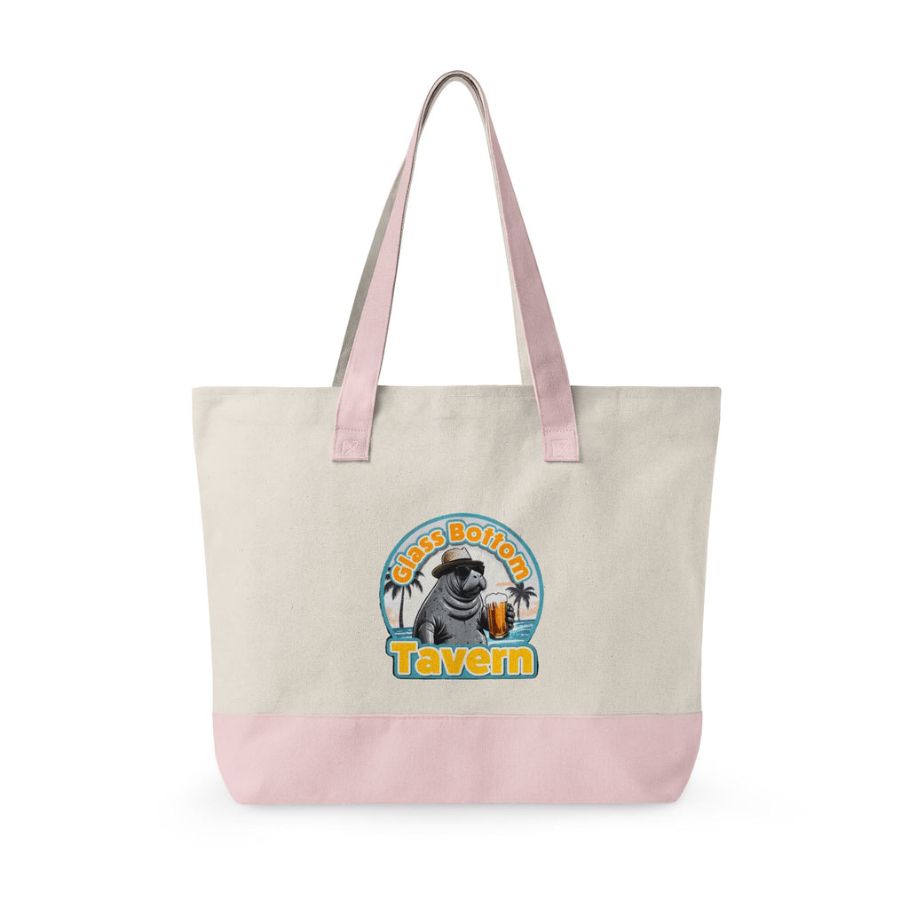 Tote Bag - 'Glass Bottom Tavern' Seal Beach Beachy Canvas Tote
