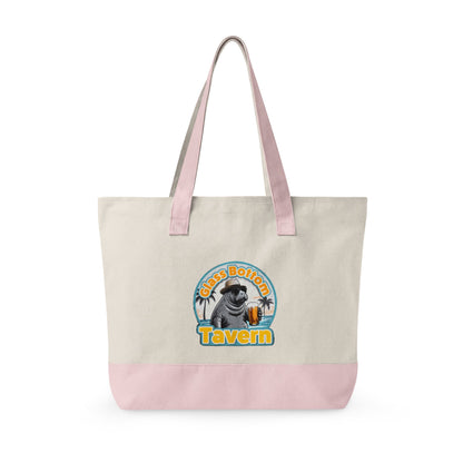 Tote Bag - 'Glass Bottom Tavern' Seal Beach Beachy Canvas Tote