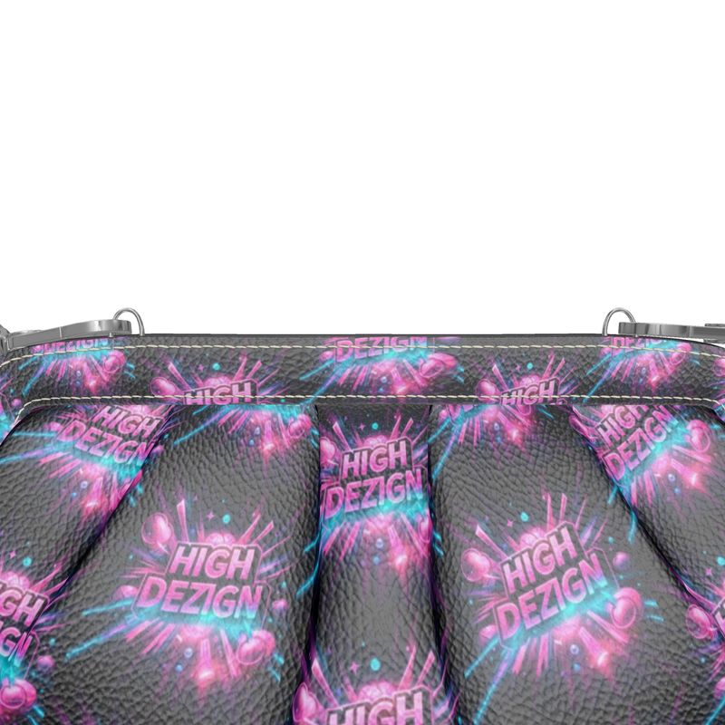 Aurora Bloom Designer Pleated Bag – Handmade Real Nappa Leather