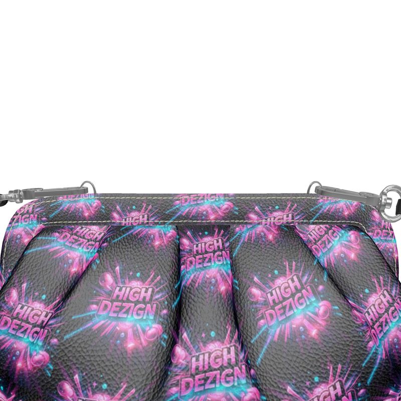 Aurora Bloom Designer Pleated Bag – Handmade Real Nappa Leather