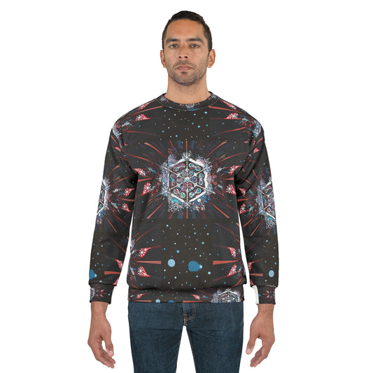 Galactic Holiday Joy Unisex Crewneck Sweatshirt