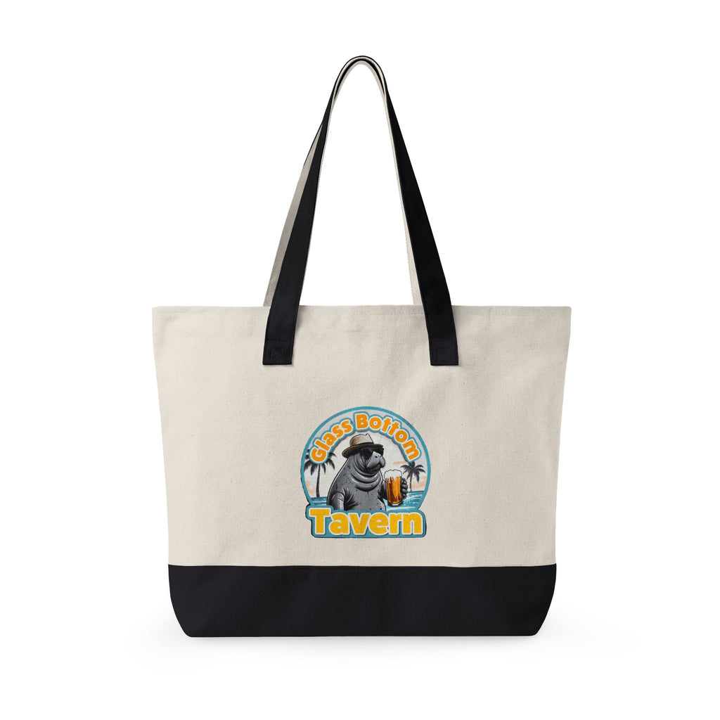 Tote Bag - 'Glass Bottom Tavern' Seal Beach Beachy Canvas Tote