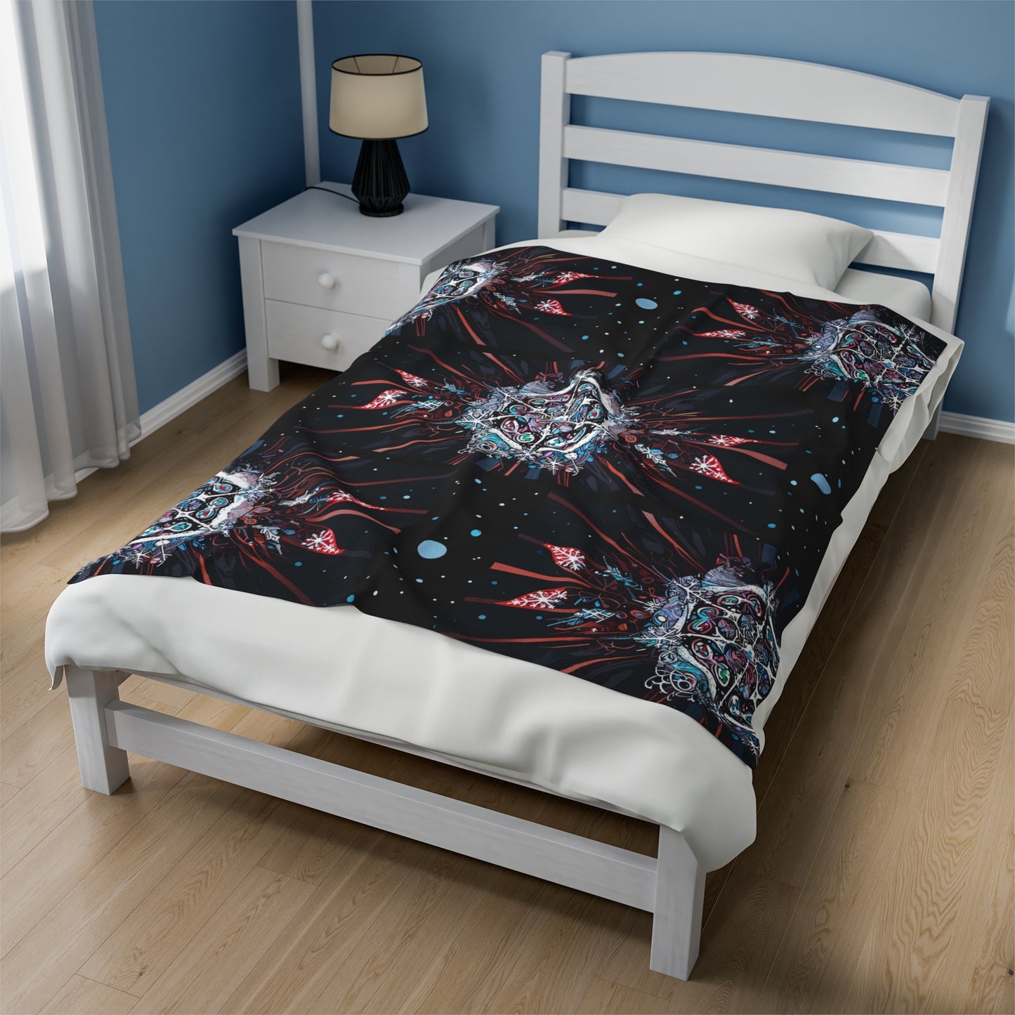 “Cosmic Kaleidoscope Dreamscape Blanket –