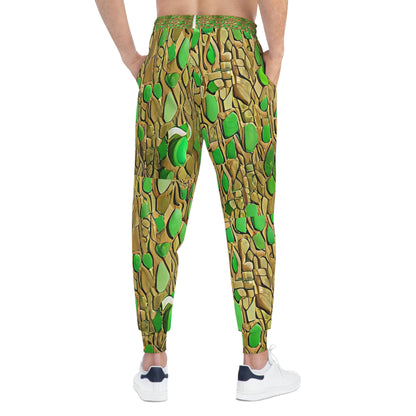 **"Green Mosaic Unisex Joggers"**