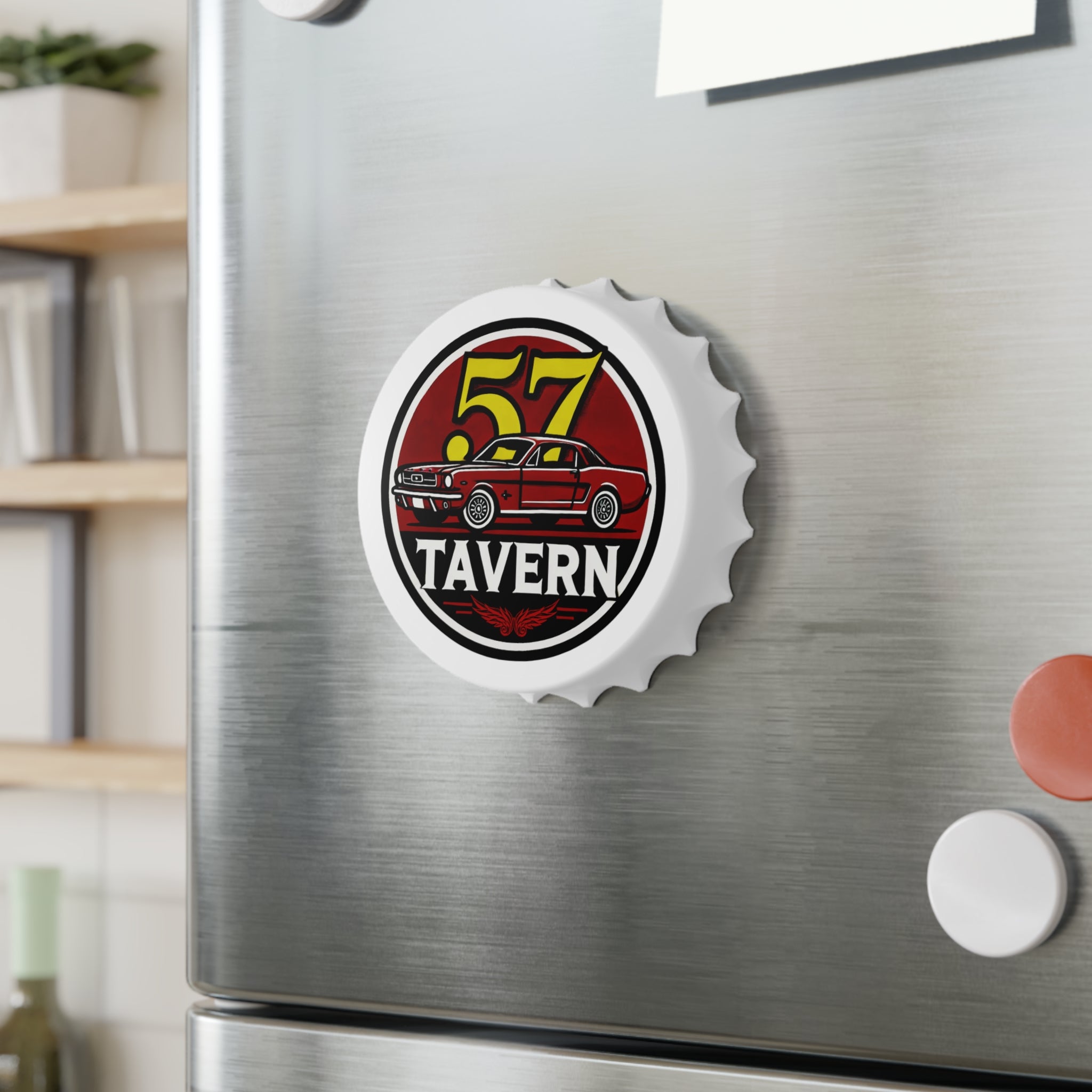 Red Muscle Car Magnetic Opener – 57 Tavern Design