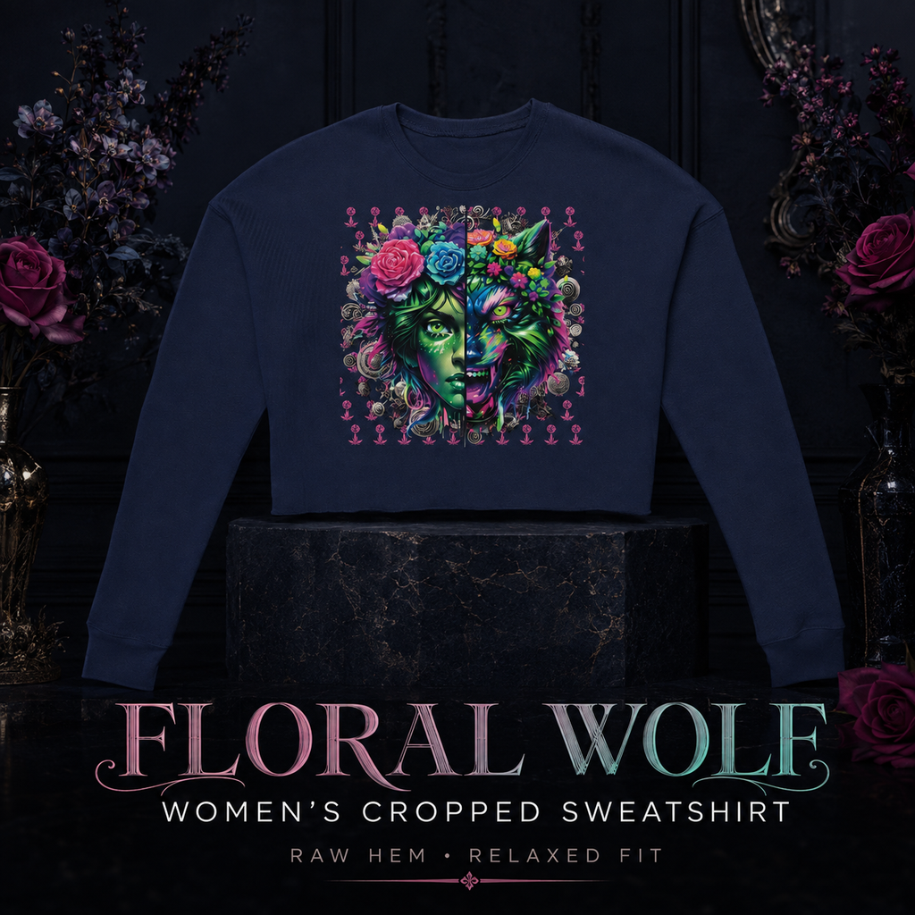 Floral MotherNatiure Women's Cropped Sweatshirt