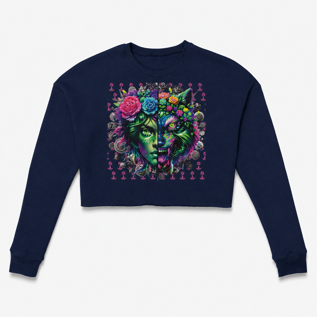 Floral MotherNatiure Women's Cropped Sweatshirt