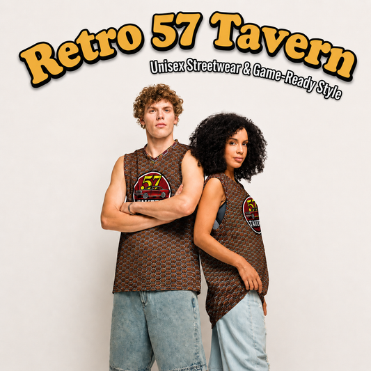 Retro 57 Tavern Mesh Basketball Jersey | Unisex Streetwear – HighDezign