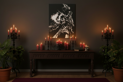 Inferno of Shadows 12 x 18 Wall Decal – Gothic Dark Fantasy Wall Art