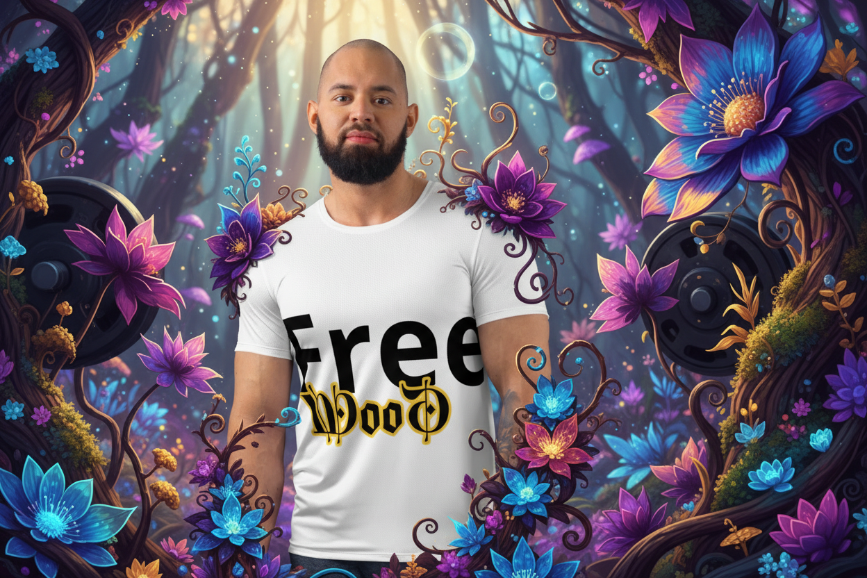 Free Woof Men’s Athletic Tee – Moisture-Wicking Performance Shirt