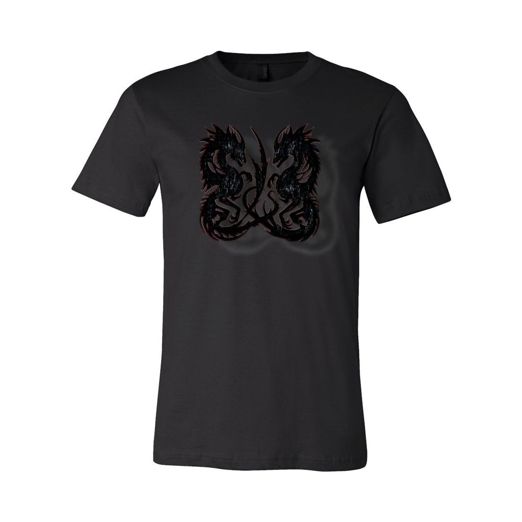 Twin Dragon Unisex Tee – Bold Graphic Short Sleeve Shirt